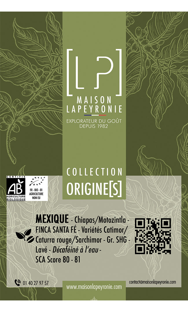 // Décaféiné BIO // MEXIQUE, Finca Santa Fé - Décaféiné à l'eau BIO