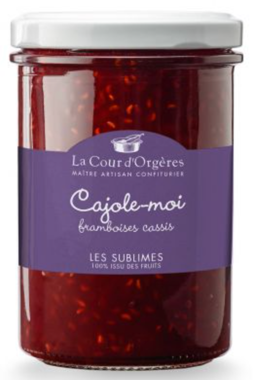 CAJOLE-MOI - Confiture artisanale allégée au fructose framboises cassis