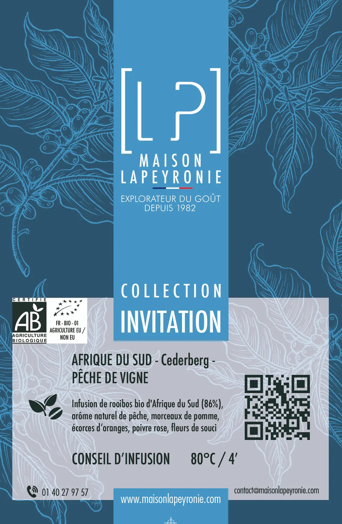 // Infusion du mois // PÊCHE DE VIGNE - Rooibos Pêche - Assemblage BIO