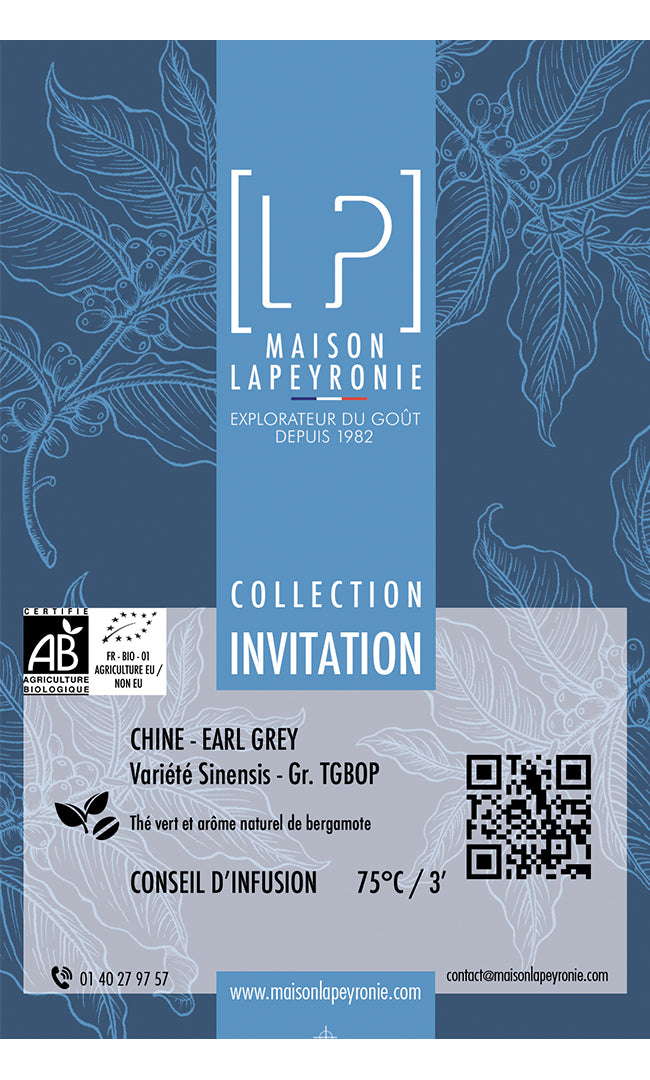 EARL GREY - TGBOP - Thé vert bergamote - Assemblage BIO