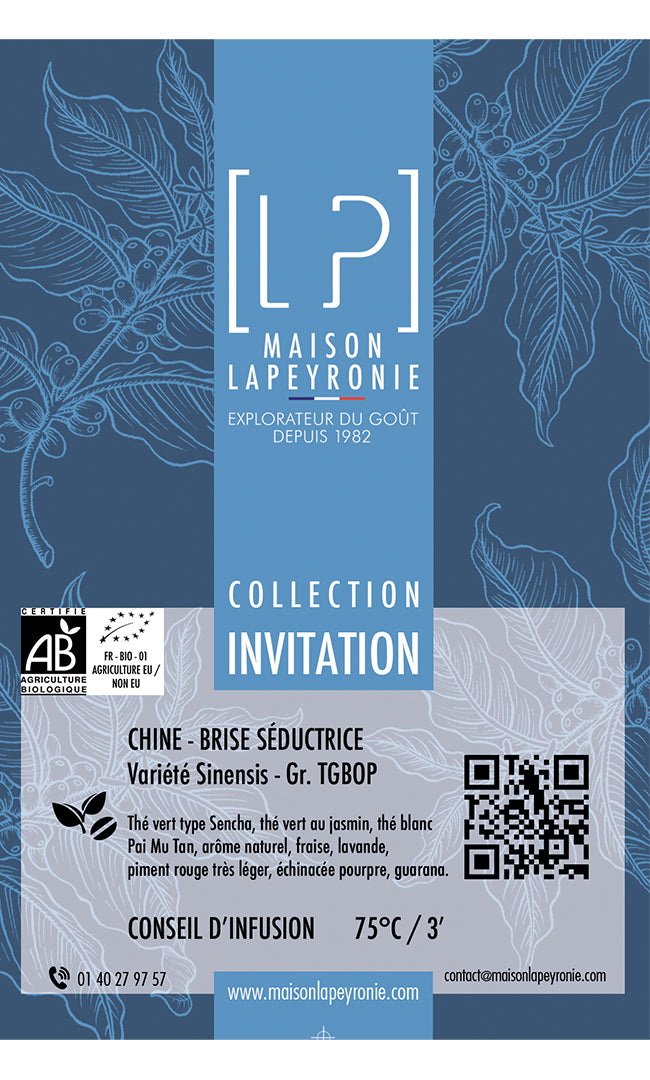 BRISE SÉDUCTRICE - TGBOP - Thé vert jasmin fraise - Assemblage BIO