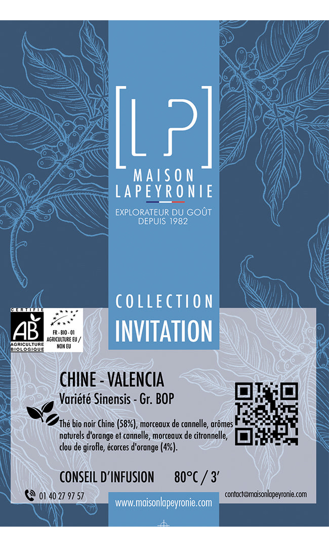 VALENCIA - BOP - Thé noir orange cannelle - Assemblage BIO