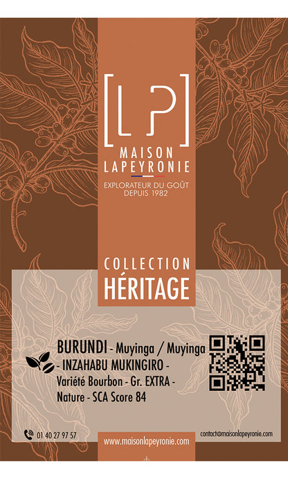 BURUNDI, Inzahabu Mukingiro - Grand Cru