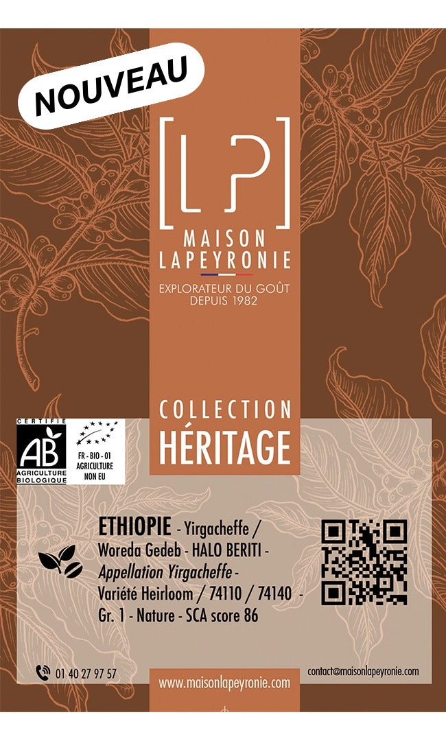 ÉTHIOPIE, Halo Beriti - Appellation Yirgacheffe - Grand Cru BIO