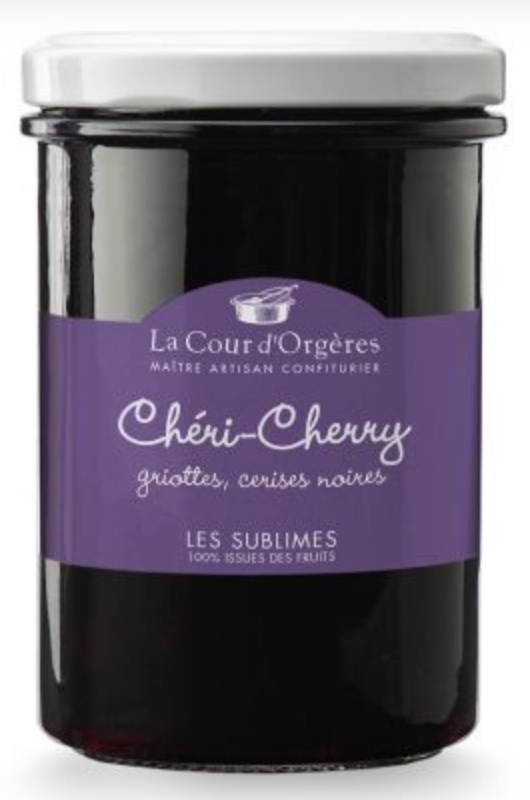 CHÉRI-CHERRY - Confiture artisanale allégée au fructose cerises griottes et noires