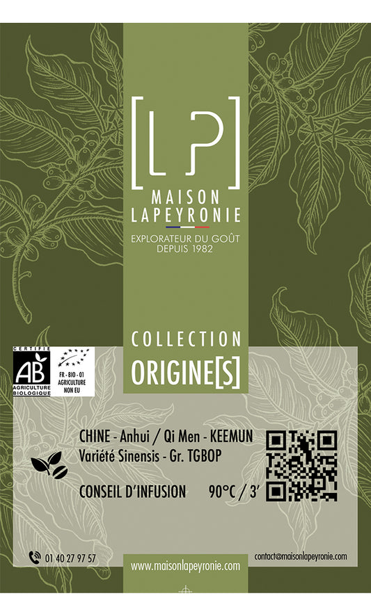 CHINE - Keemun - TGBOP - Thé noir - Pure Origine BIO