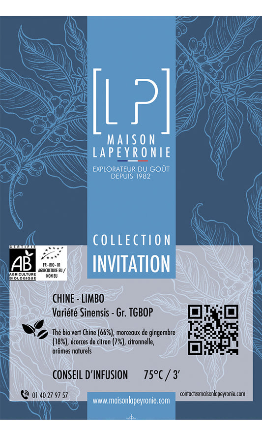 LIMBO - TGBOP - Thé vert citron gingembre - Assemblage BIO